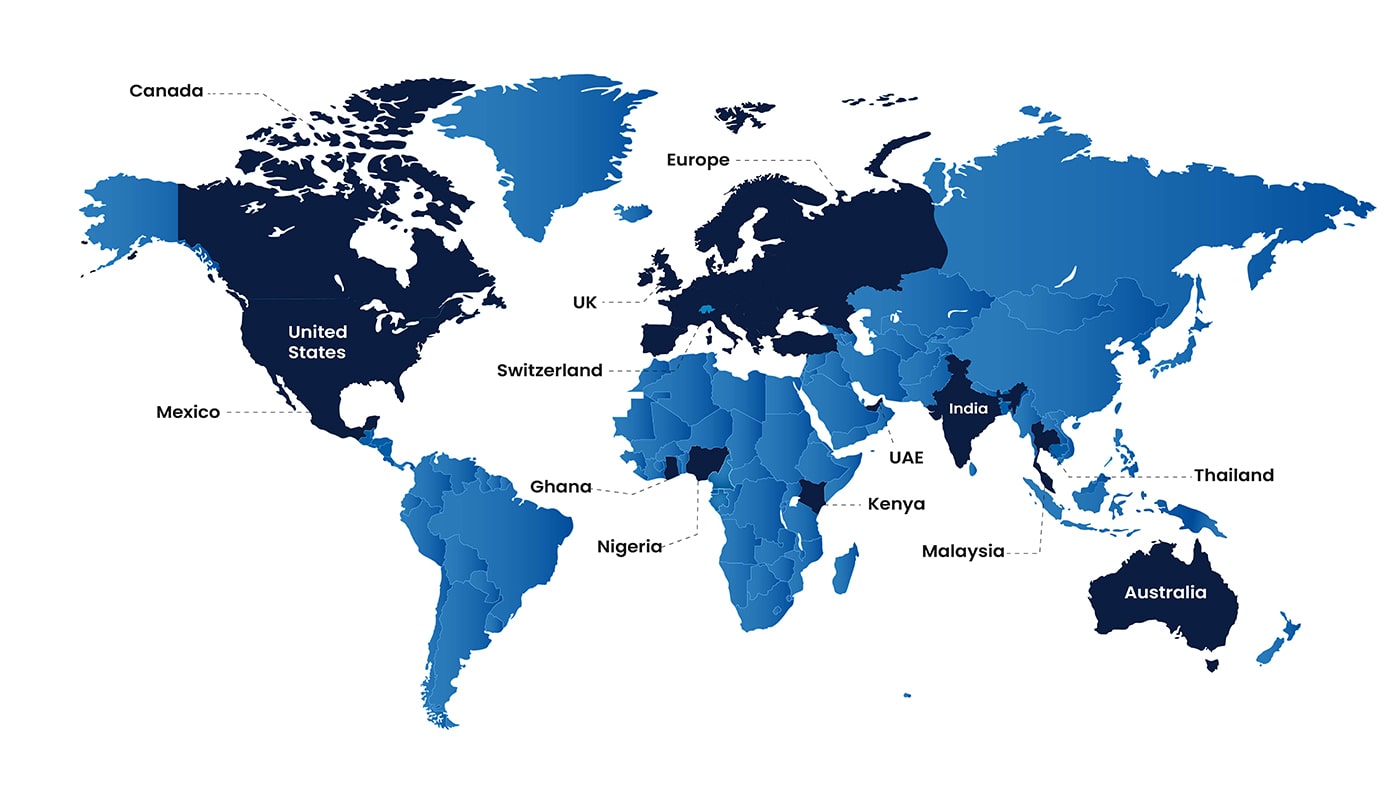 Residential Elevators California - Our Global Presence